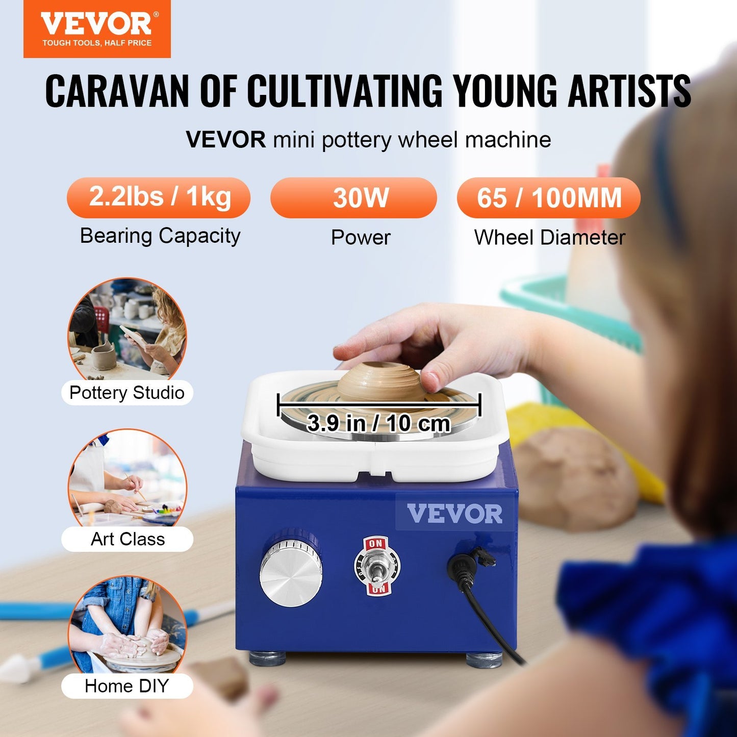 Mini Pottery Wheel For Kids & Adults