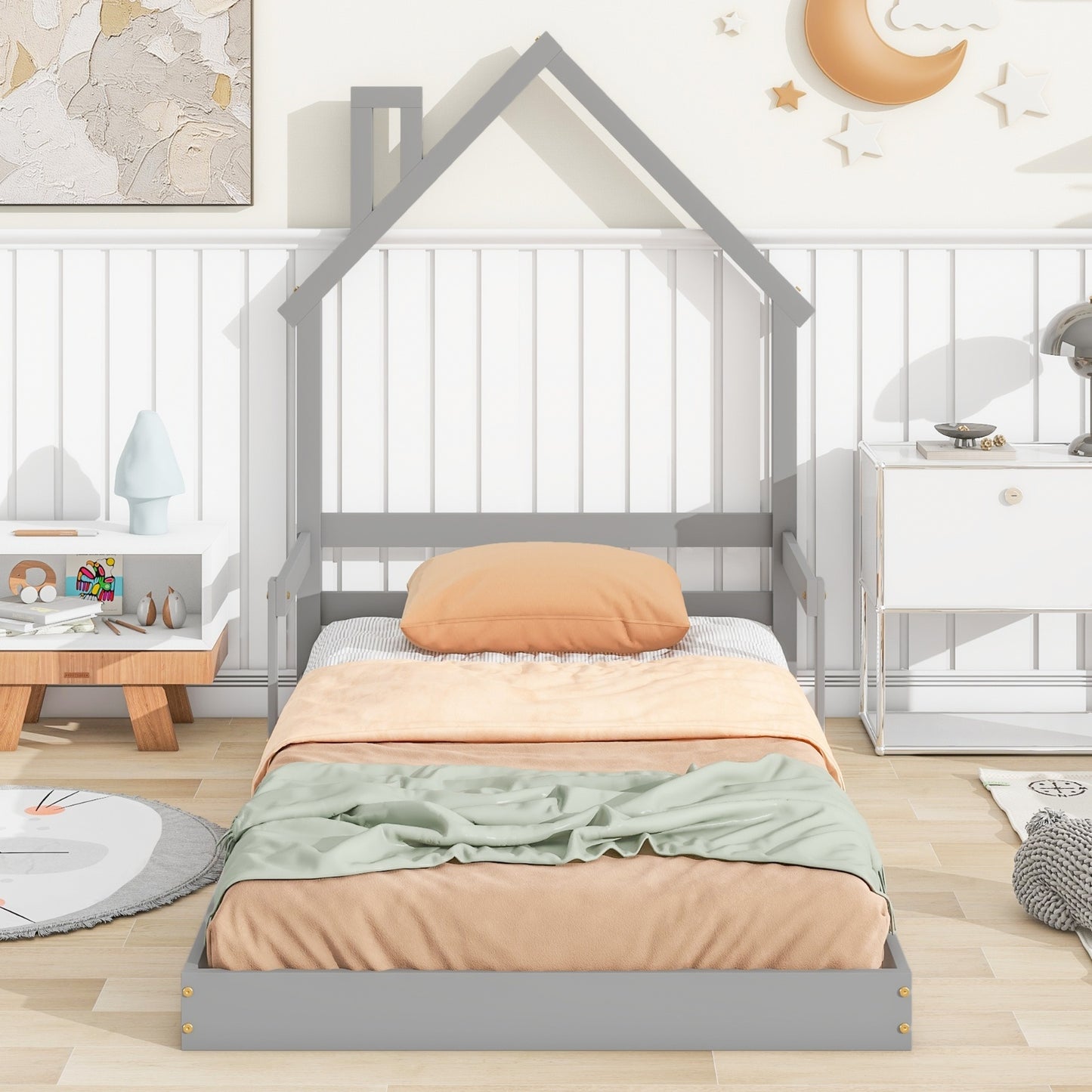 Twin House-Shaped Headboard Daybed
