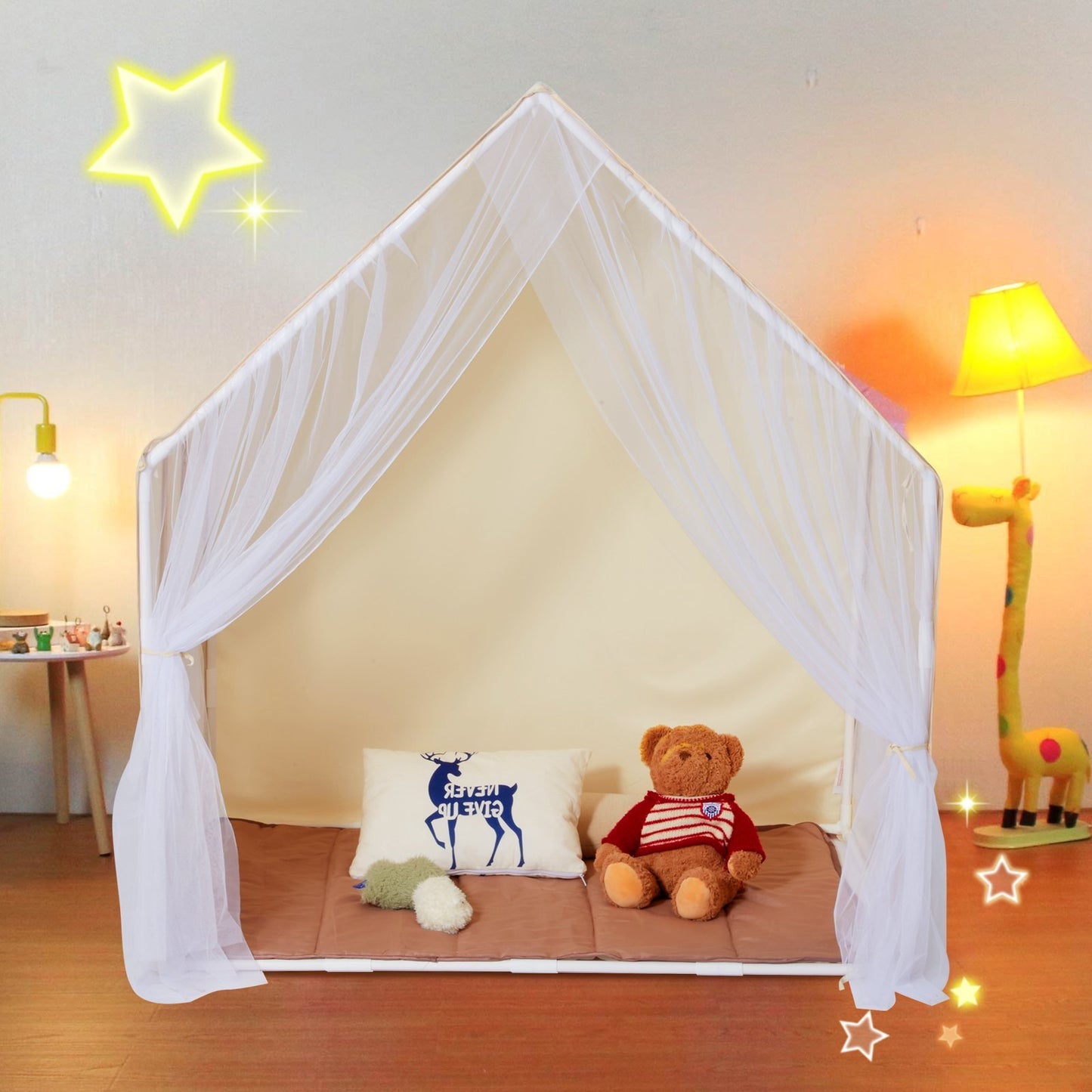 Kids Beige Tent For Kids