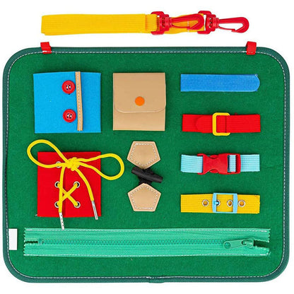 Buckle Zipper Learning Board
