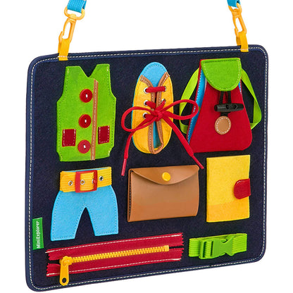 Buckle Zipper Learning Board