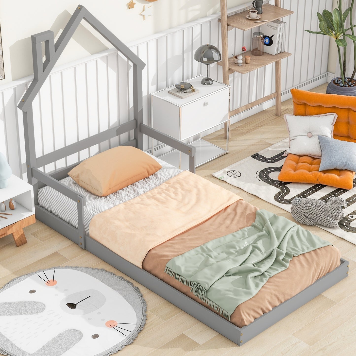 Twin House-Shaped Headboard Daybed