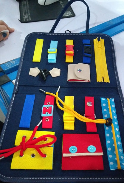 Buckle Zipper Learning Board