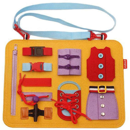 Buckle Zipper Learning Board