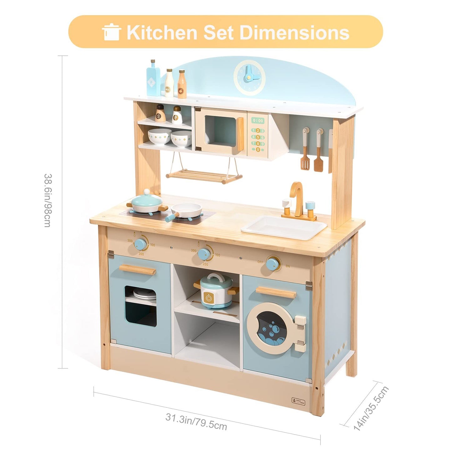 Kitchen Pretend Playset with Accessories