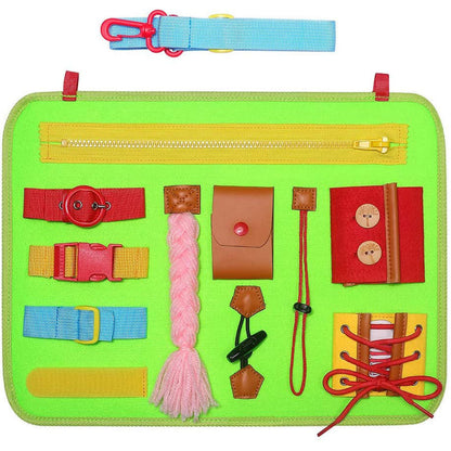 Buckle Zipper Learning Board