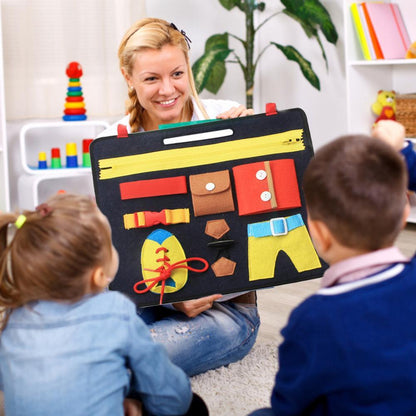 Buckle Zipper Learning Board