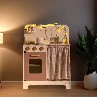Kitchen Set Rustic Wooden For Toddlers