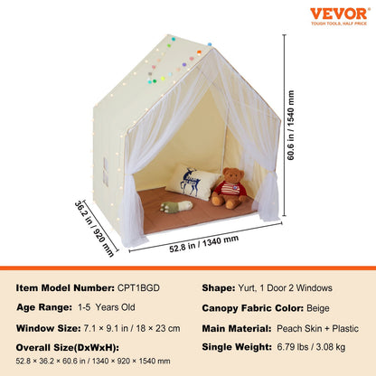 Kids Beige Tent For Kids